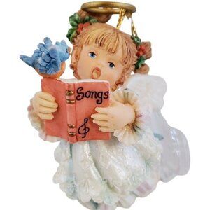Ashton-Drake HollyDay Angel Ornament "Wishing You a Song in Your Heart" Santiago